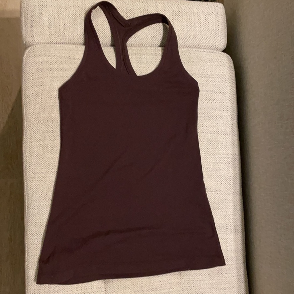 Lululemon plum color size 4 cool racer back tank